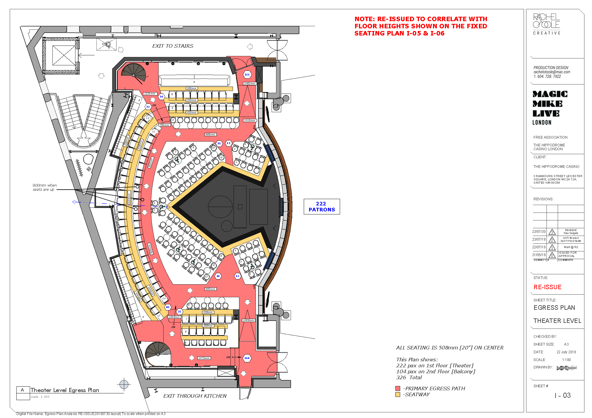 Magic Mike Layout Magic Mike Live – London – DNA645 Design Ltd.